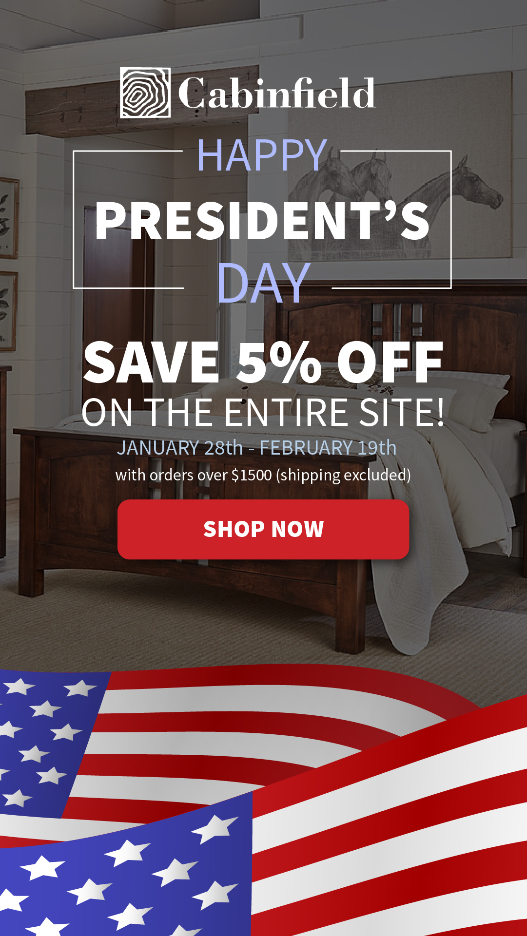 Cabinfield Amish Furniture Facebook ad