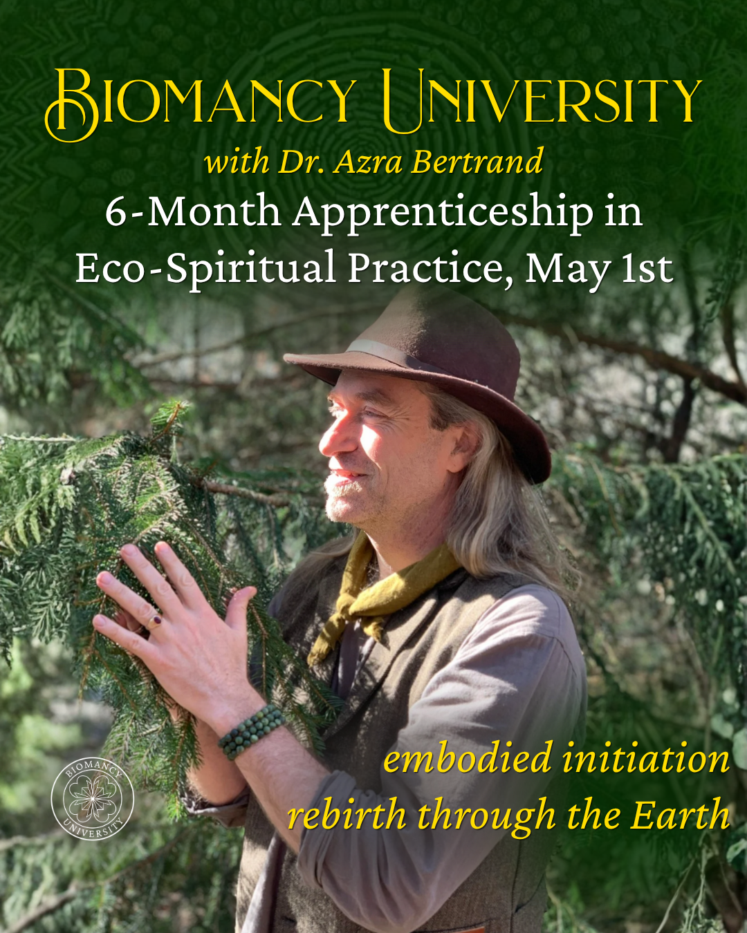 Biomancy Facebook ad: An Eco-Spiritual Apprenticeship