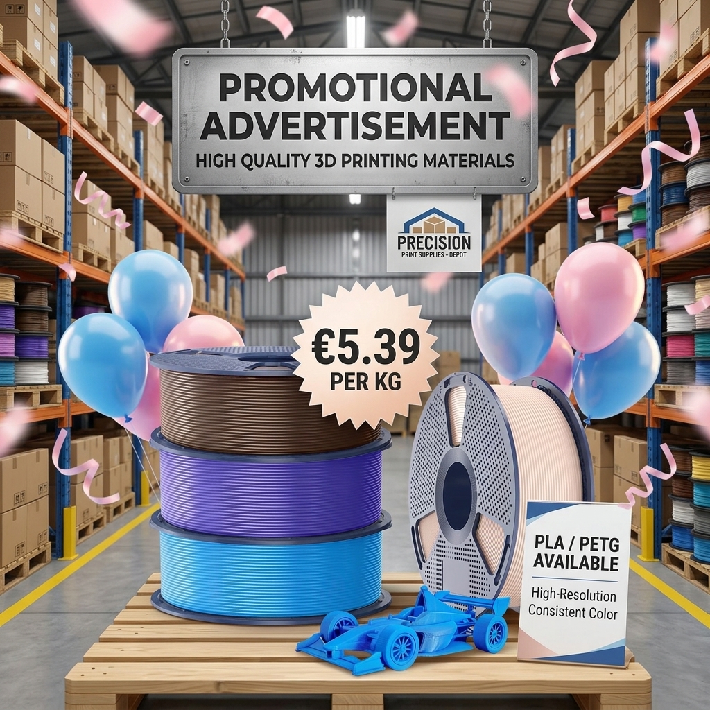 SUNLU EU Facebook ad: Premium PETG @ Just €5.39/KG!