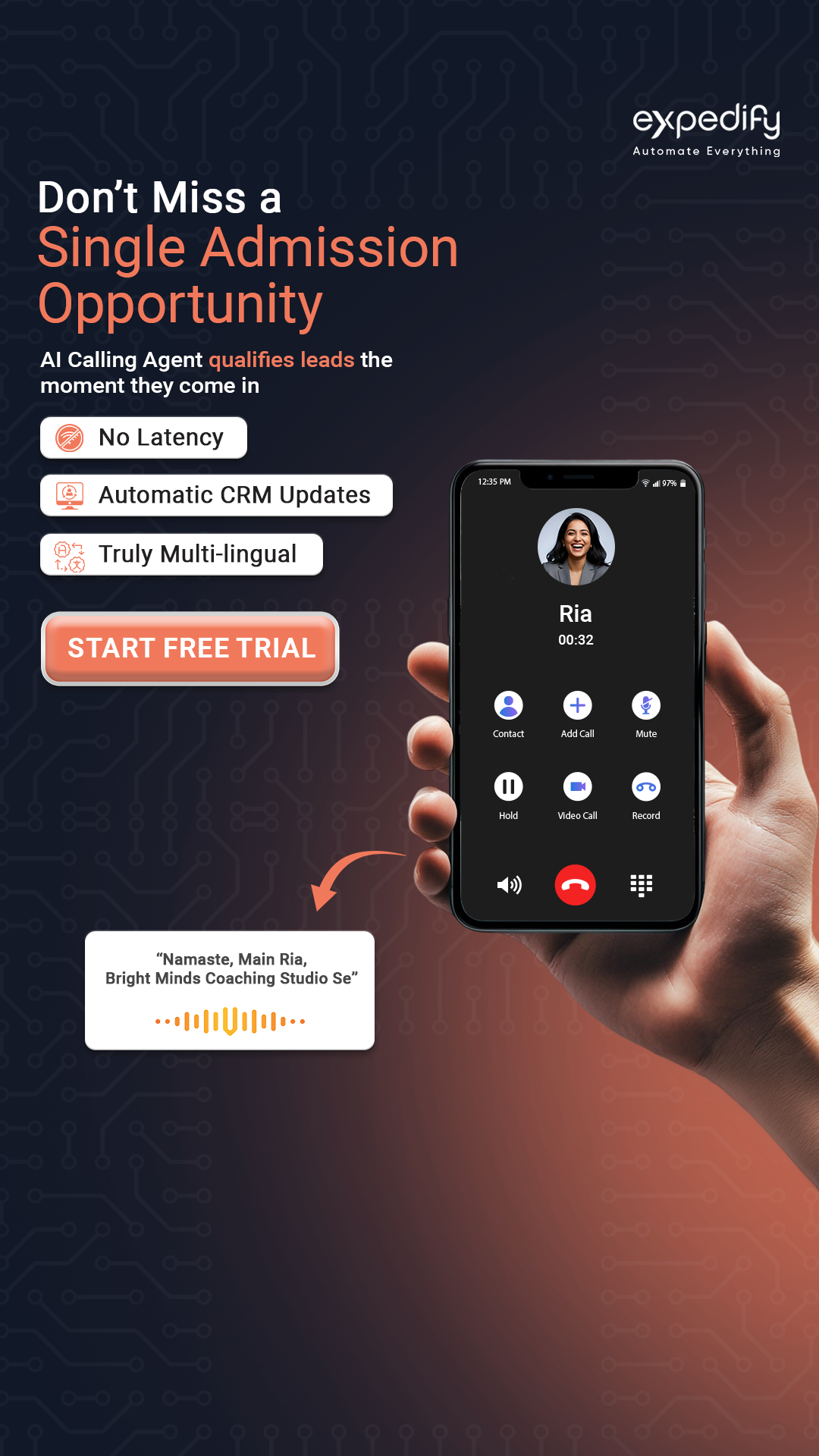 Expedify.ai Facebook ad