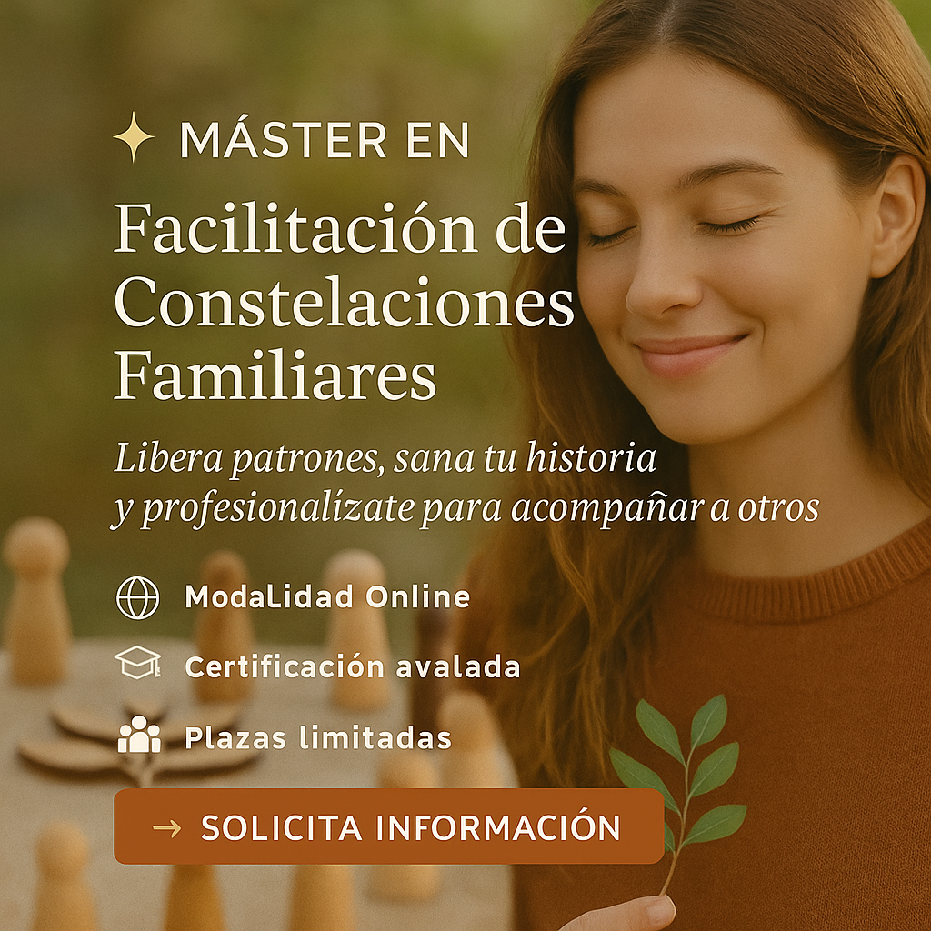 VIBE Holistic School Facebook ad: Máster en Constelaciones Familiares