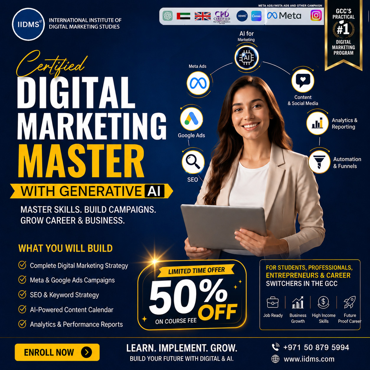 IIDMS - International Institute of Digital Marketing Studies Facebook ad