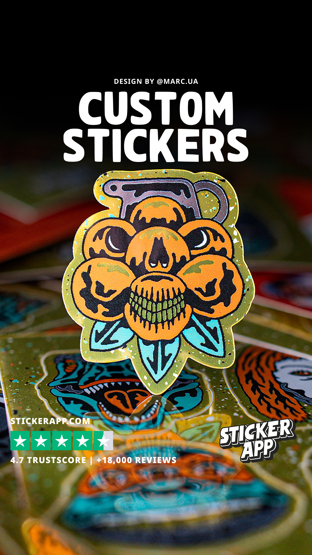 StickerApp Facebook ad