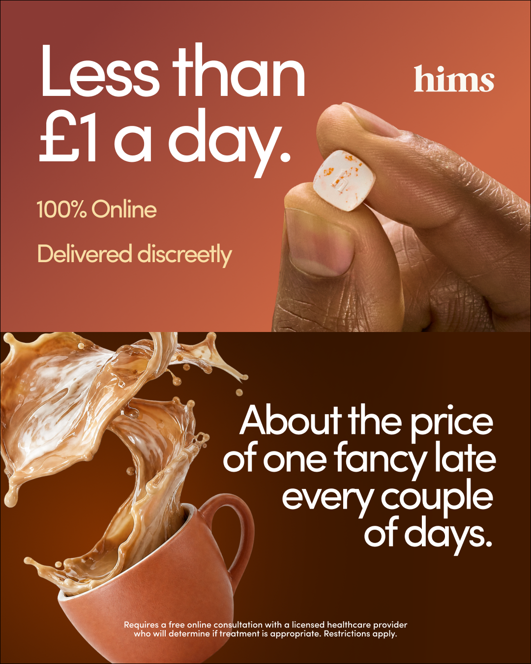 hims Facebook ad