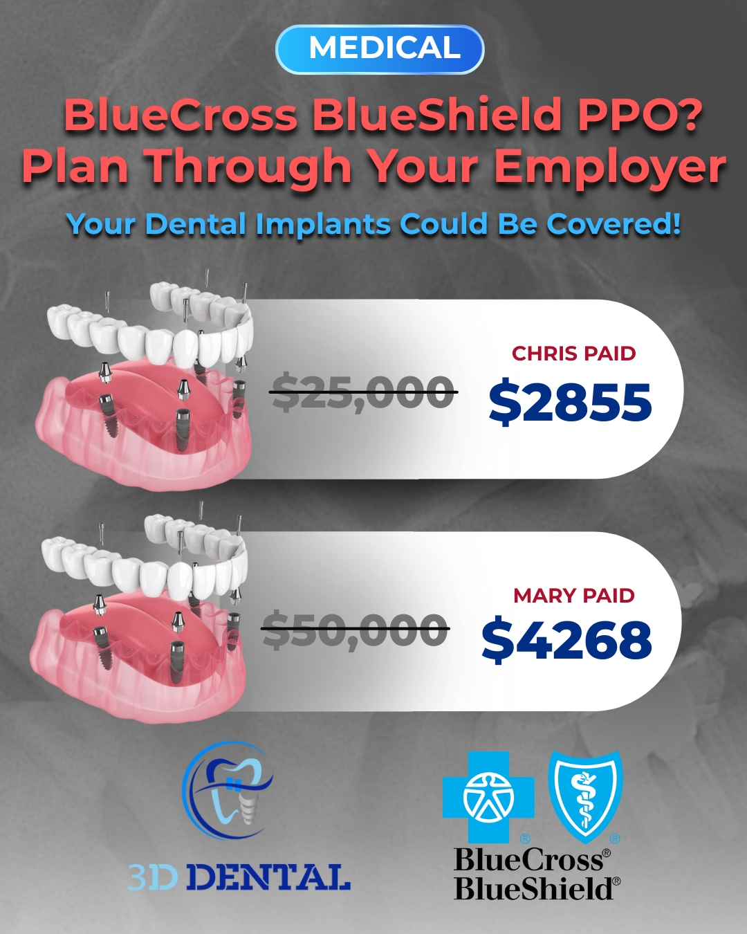 Georgetown 3D Dental Facebook ad: Book now!