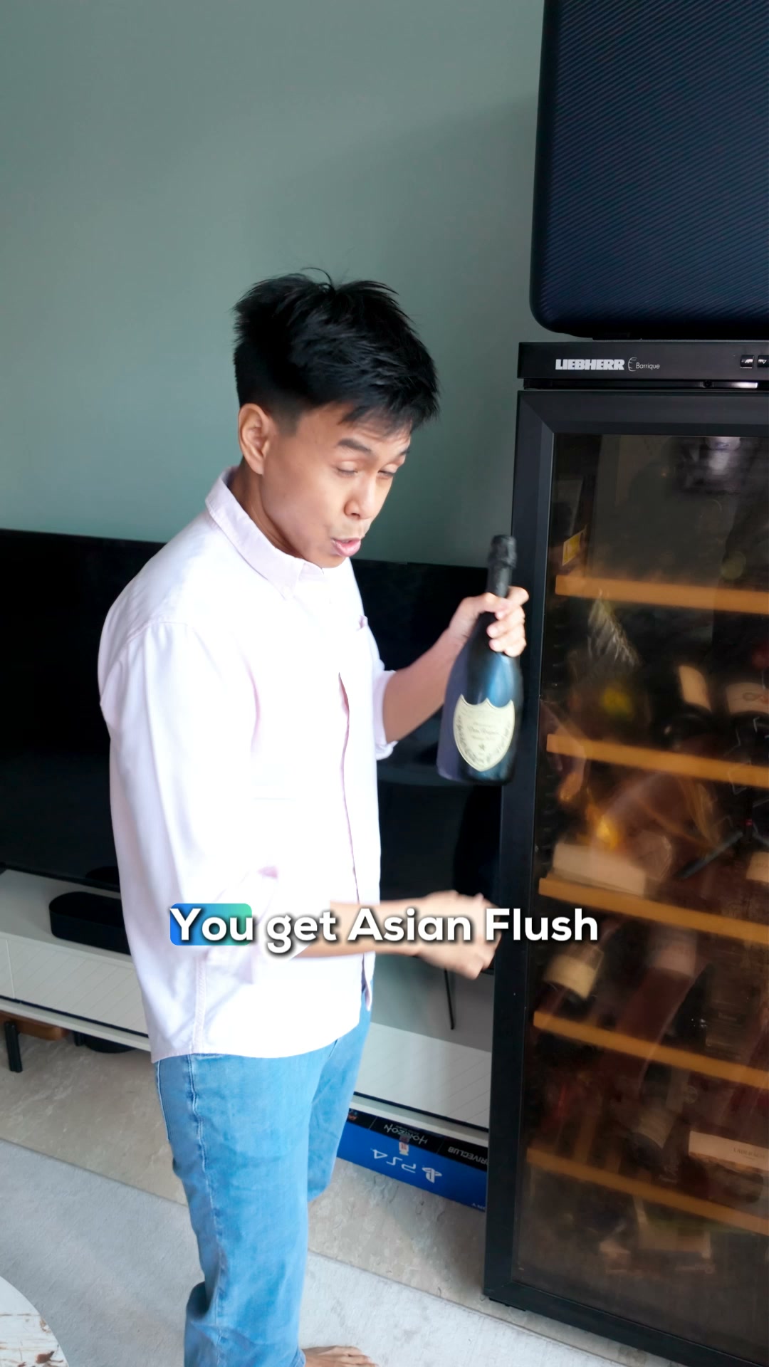 DrinkAid Facebook ad: Going red after half a drink isn't a personality trait.
