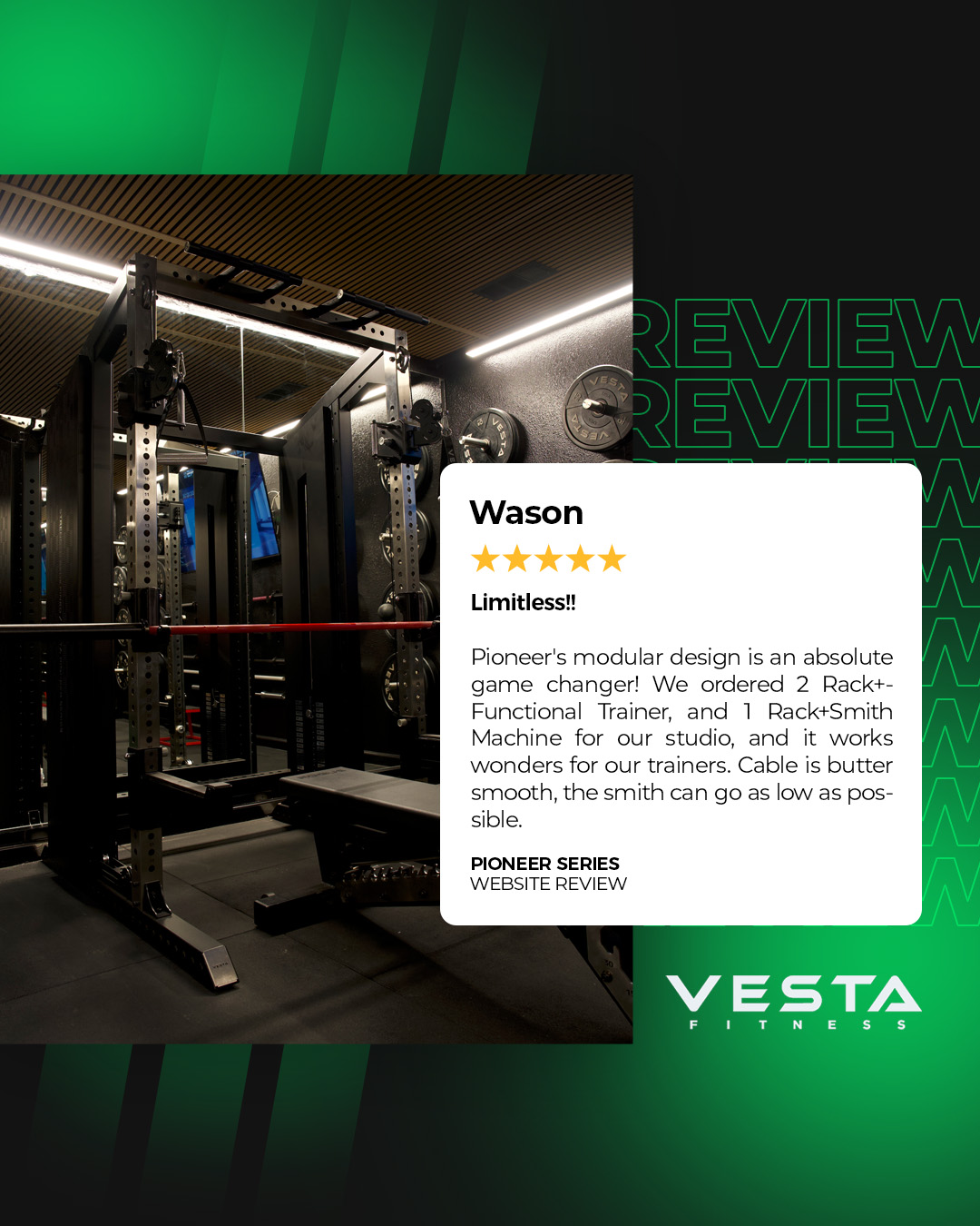 Vesta Fitness Facebook ad: Your Complete Home Gym Starts Here