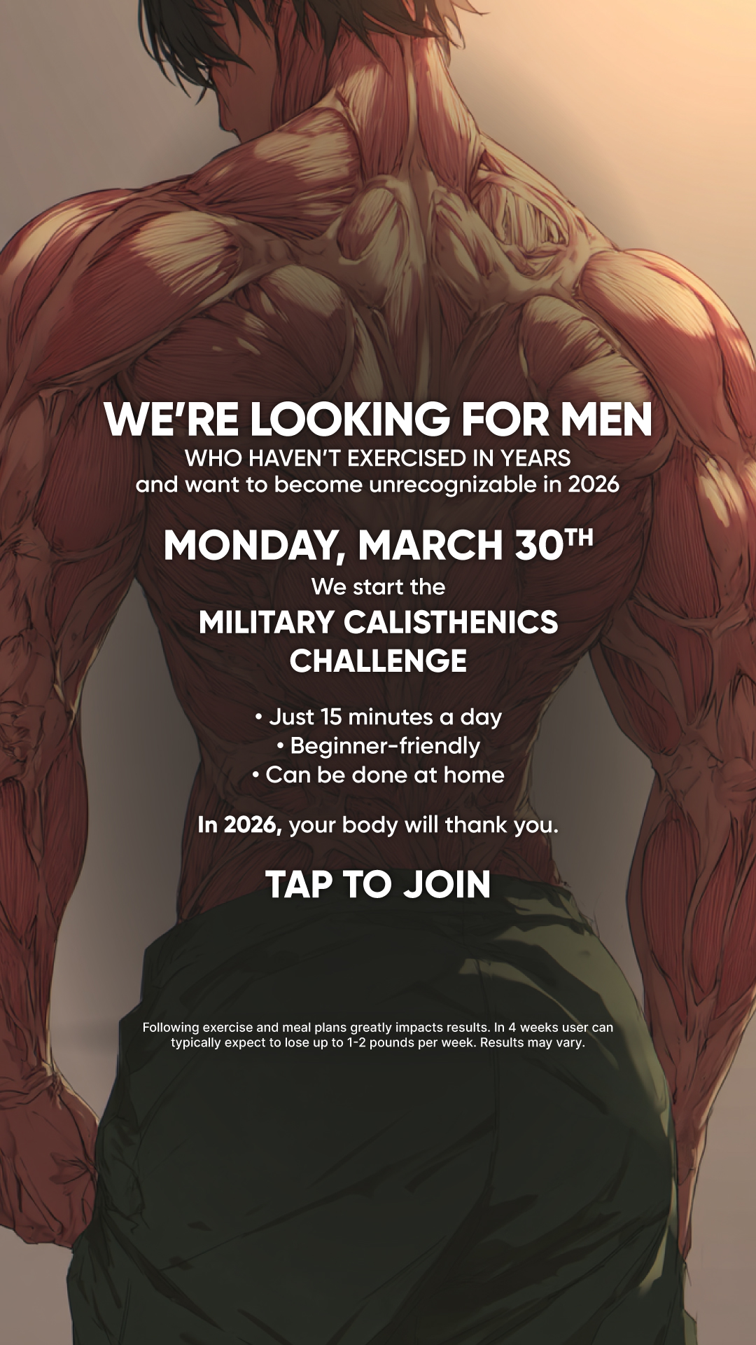 BetterMe Men Facebook ad
