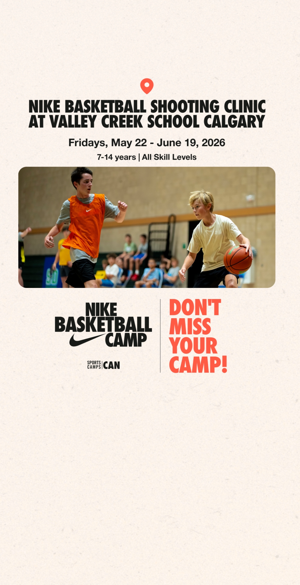 Nike Sports Camps Canada Facebook ad