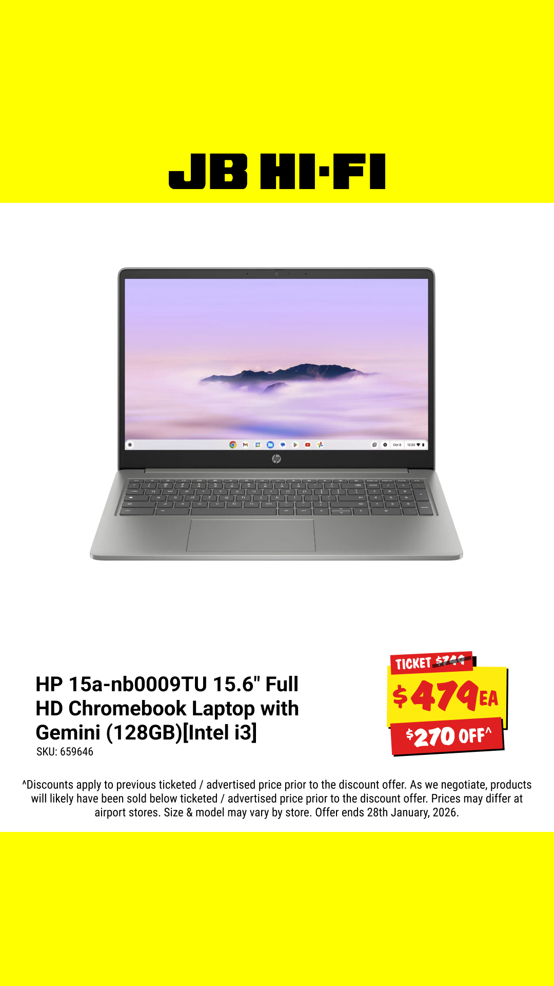 JB Hi-Fi Facebook ad