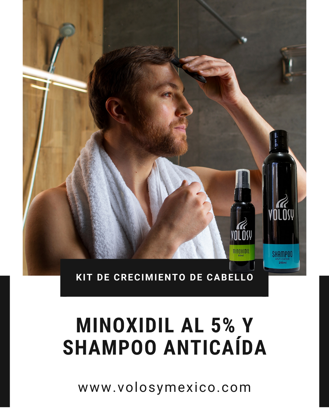 Volosy, Cabello en segundos. Facebook ad: Activa el crecimiento