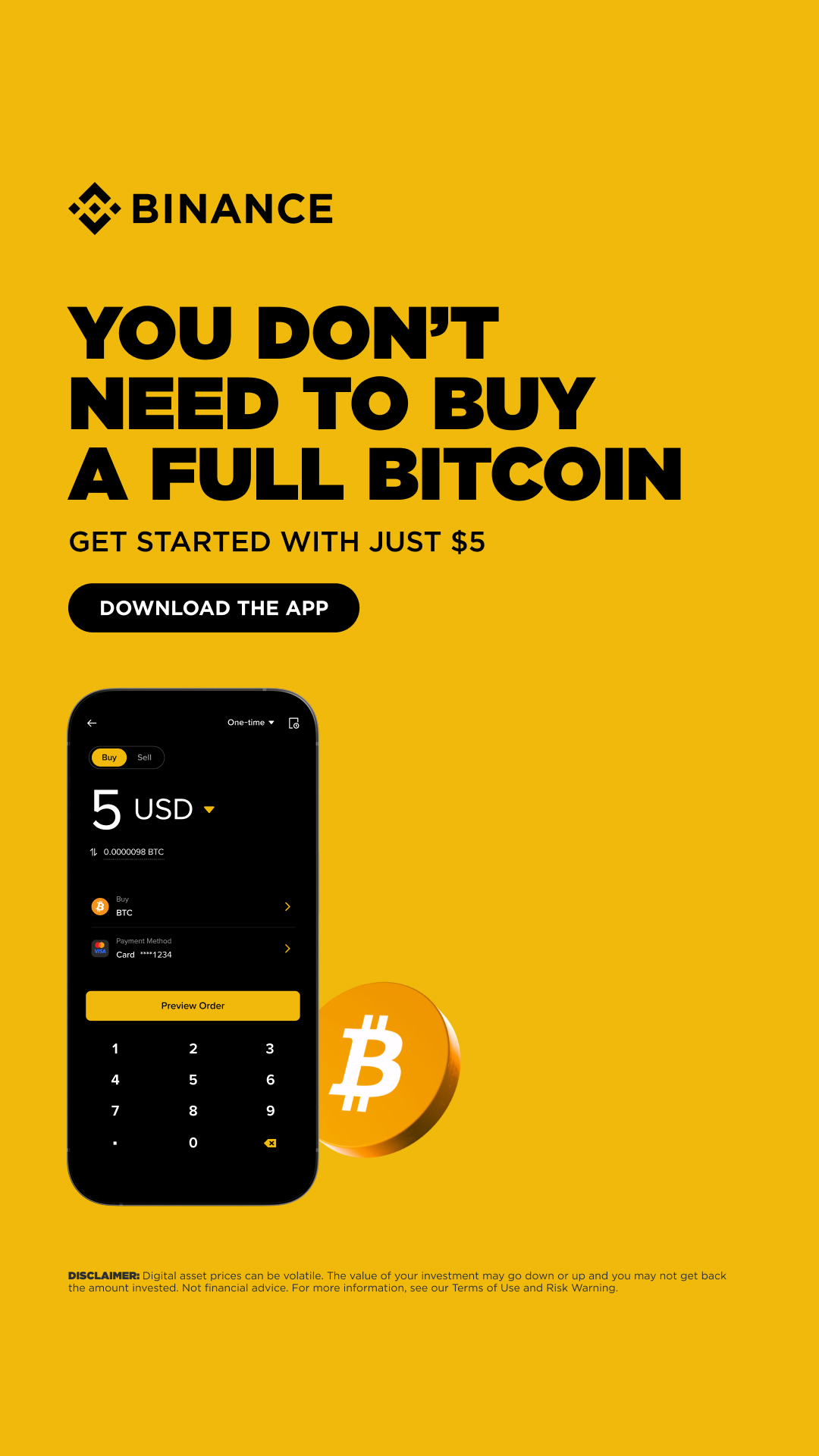 Binance Facebook ad