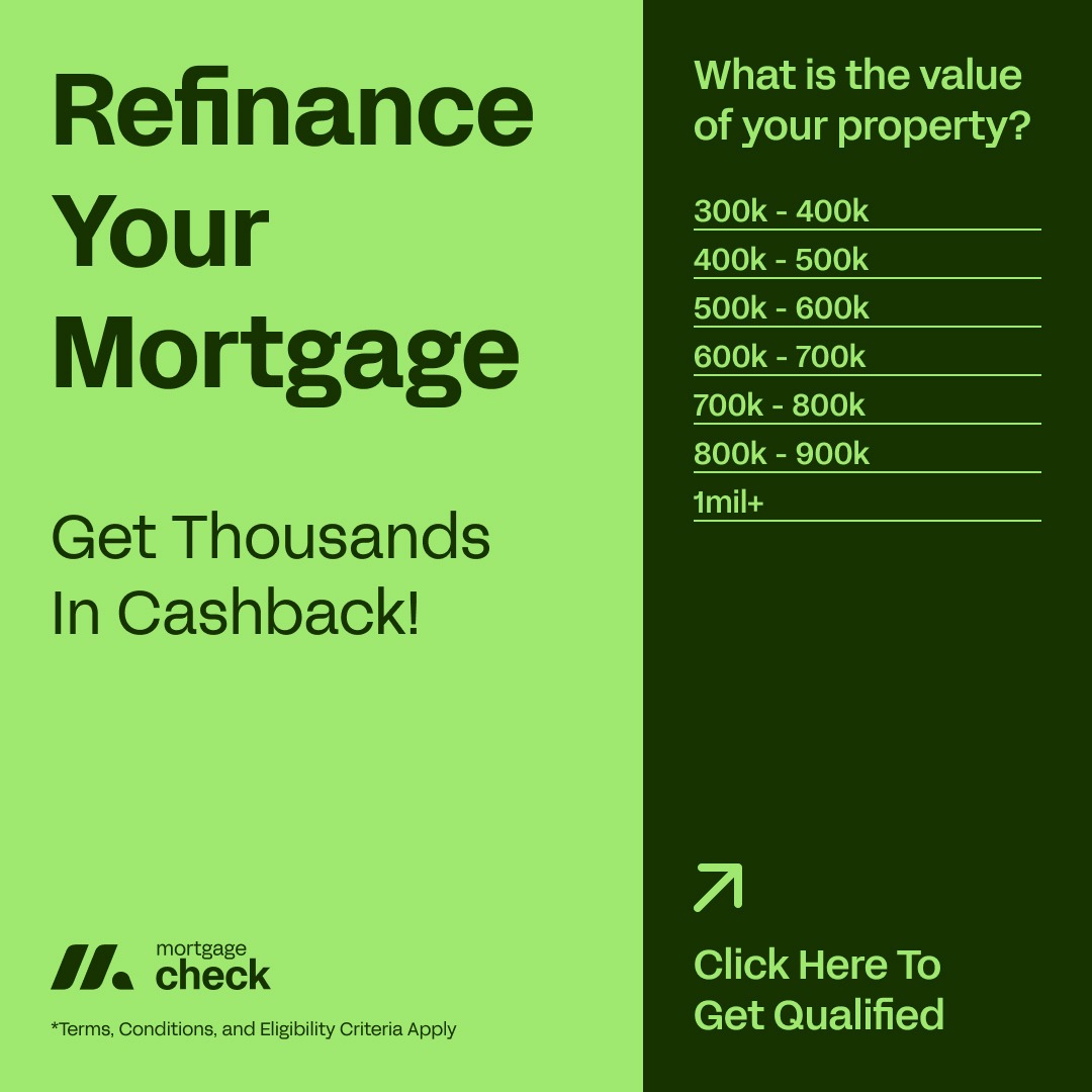 Mortgage Check Facebook ad: Get Paid Up to $8k to Refinance and Save