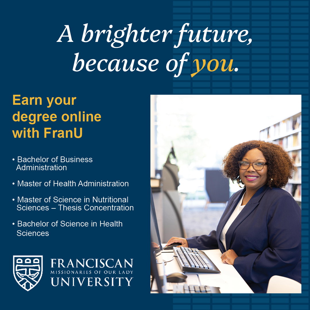 Franciscan Missionaries of Our Lady University Facebook ad
