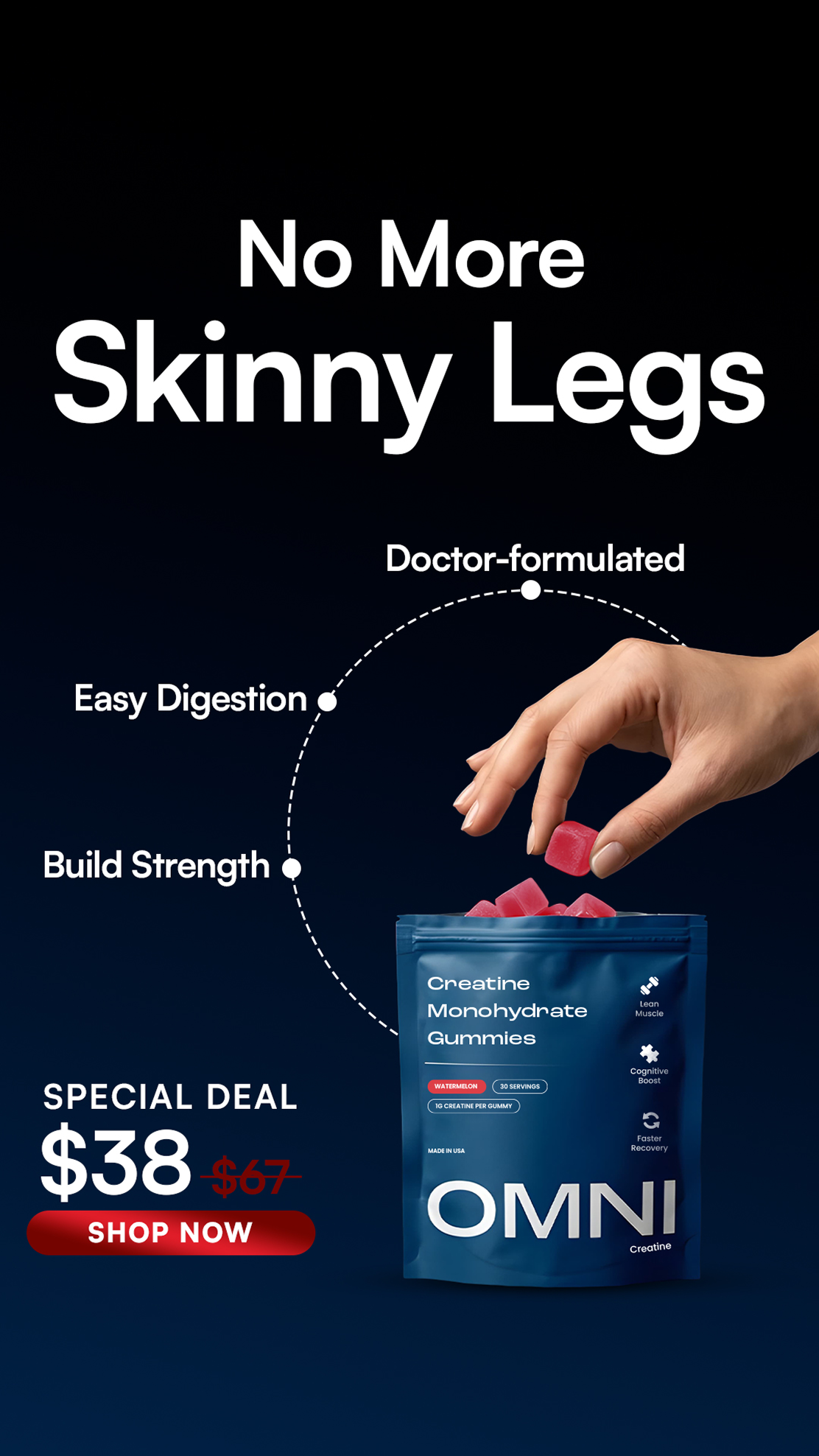 Omni Creatine Facebook ad