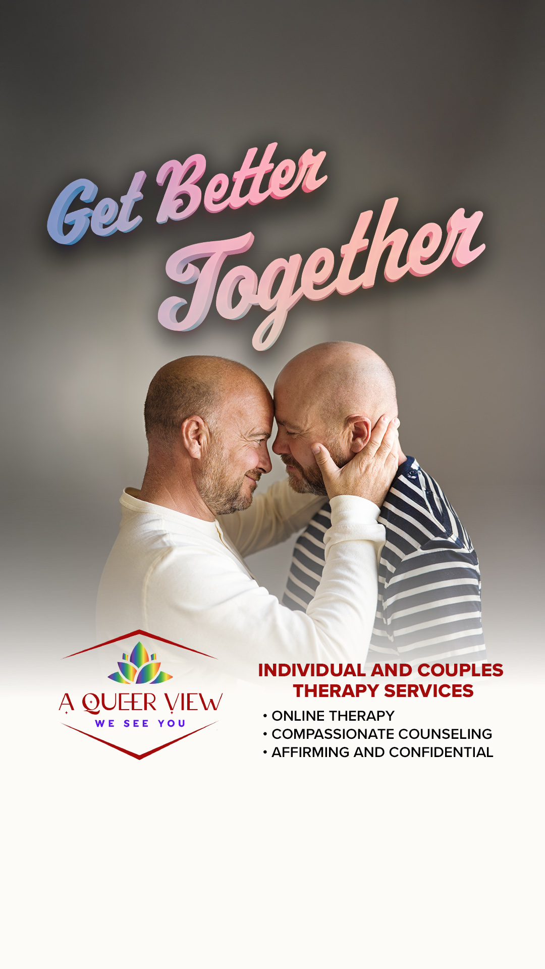 A Queer View Counseling Facebook ad from Jun 4, 2026