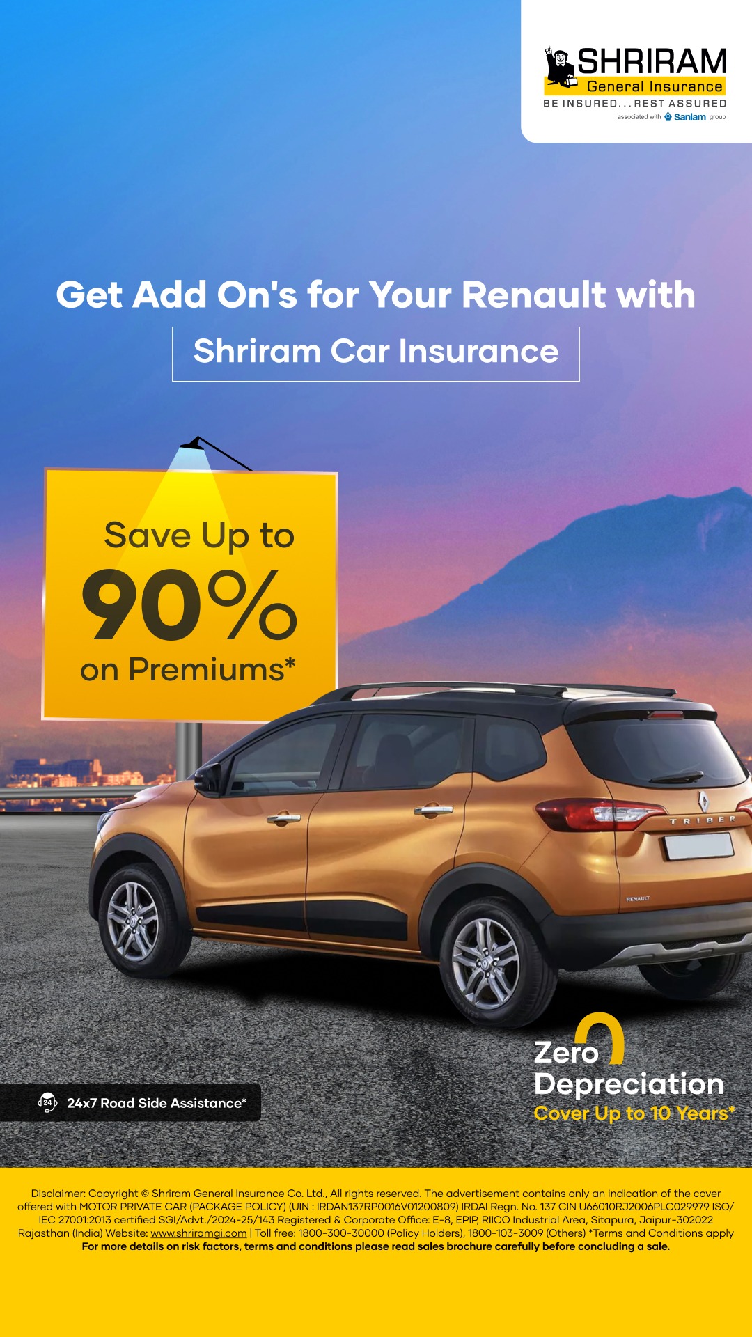 Shriram General Insurance Facebook ad