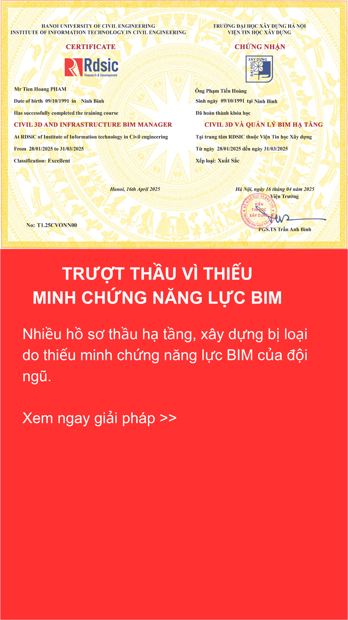 RDSIC - Viện Tin Học Xây Dựng Facebook ad