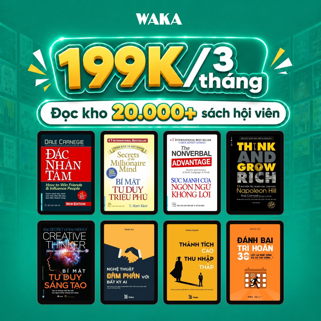Waka.vn Facebook ad: 199k/ 3 THÁNG MỞ KHÓA KHO TRI THỨC…