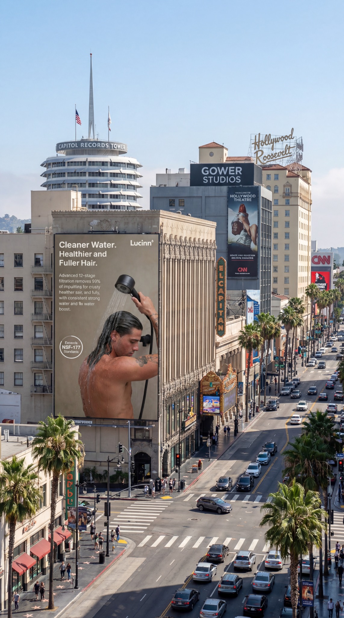 Lucinn Filtered Showerhead Facebook ad