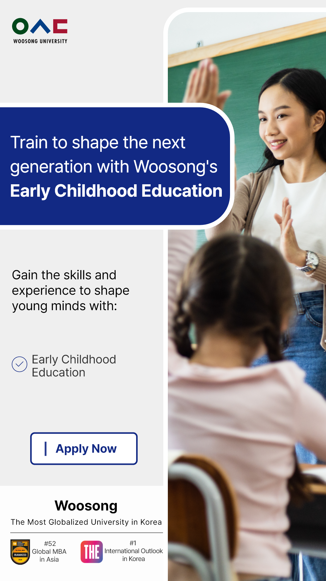Woosong University Facebook ad from Mar 30, 2026