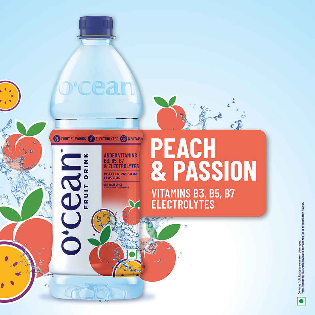 Ocean Beverages Facebook ad: Stay refreshed this monsoon with O'cean Fruit Drink.