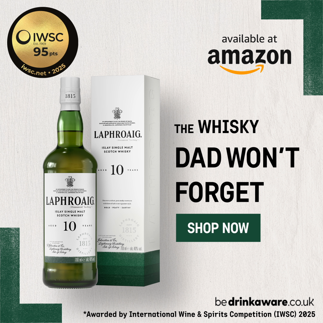Laphroaig Facebook ad from May 25, 2026