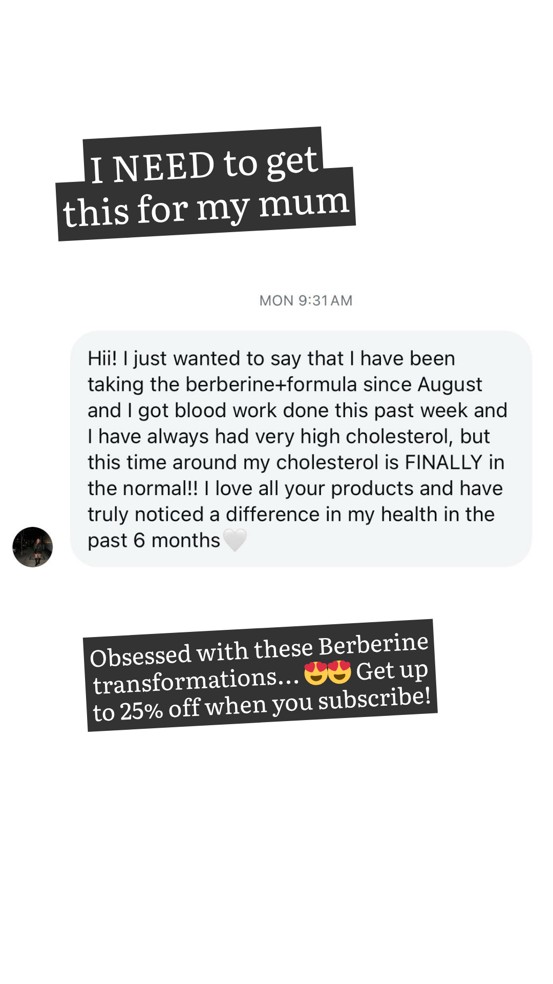 JSHealth Vitamins Berberine+ Facebook ad