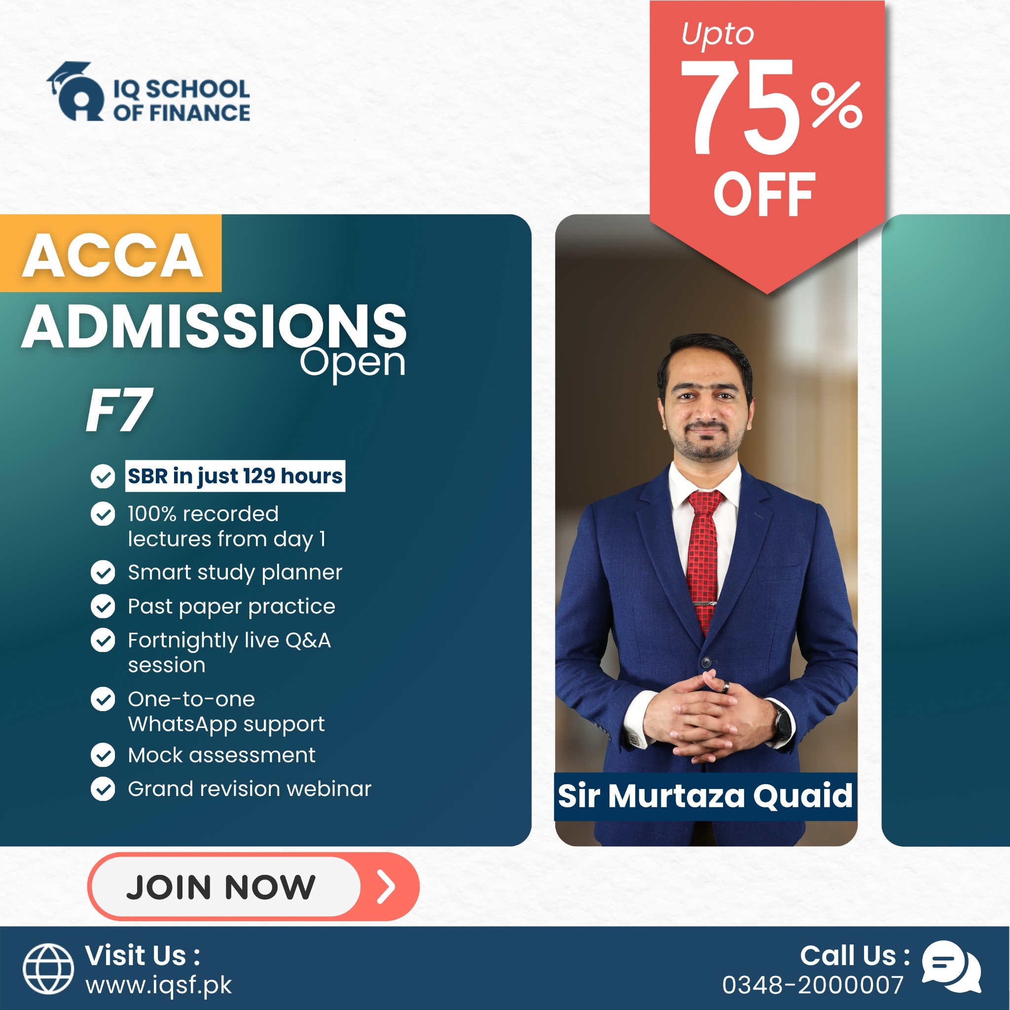 IQ School of Finance - ACCA Facebook ad