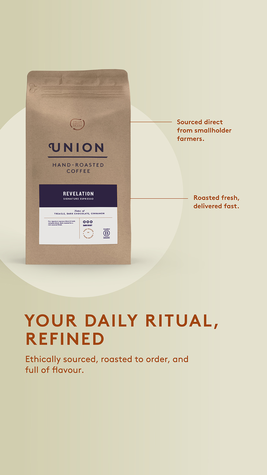Union Hand-Roasted Coffee Facebook ad