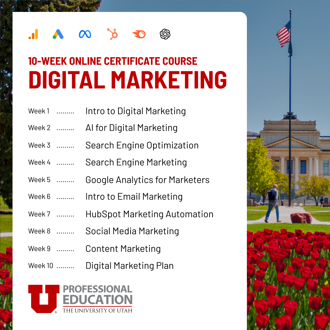 Professional Education at the University of Utah Facebook ad