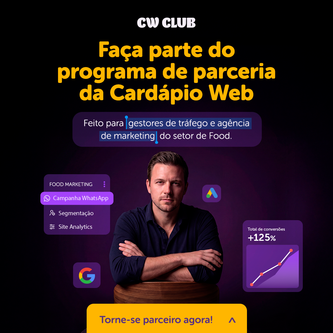 Cardápio Web Facebook ad