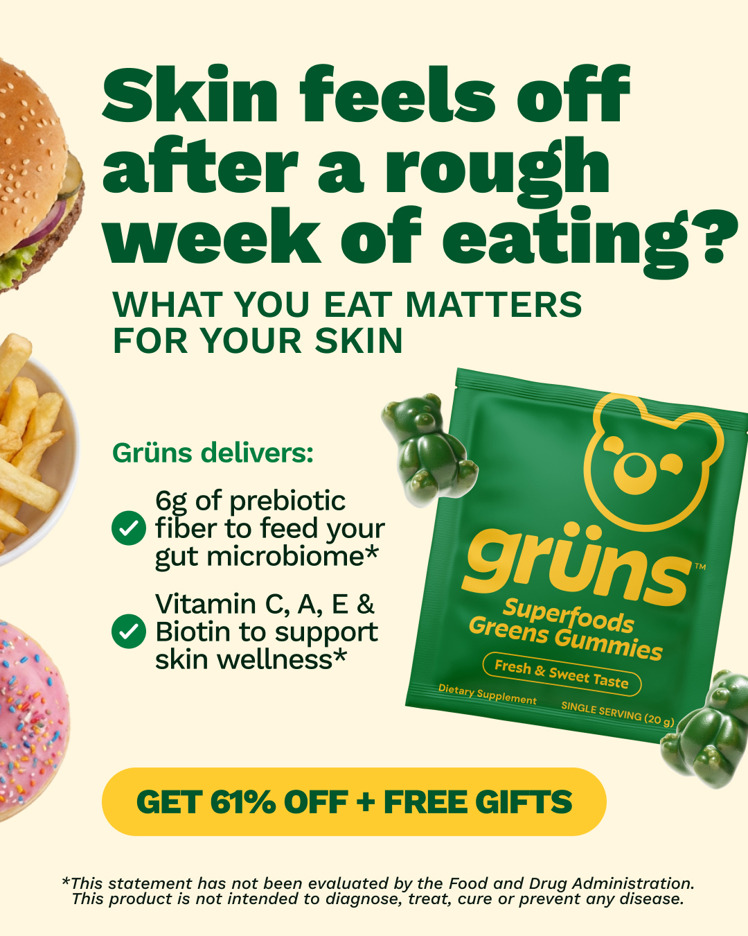 Grüns Facebook ad