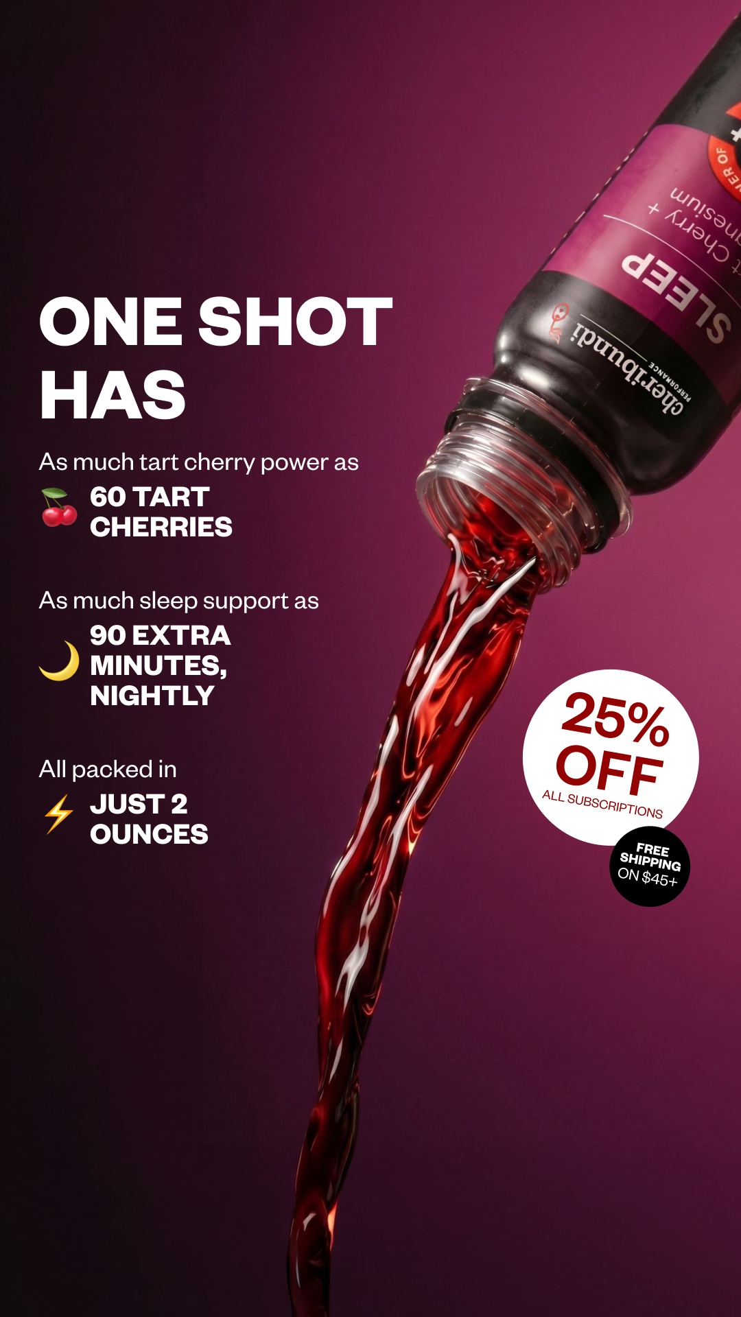cheribundi Facebook ad from Aug 17, 2026