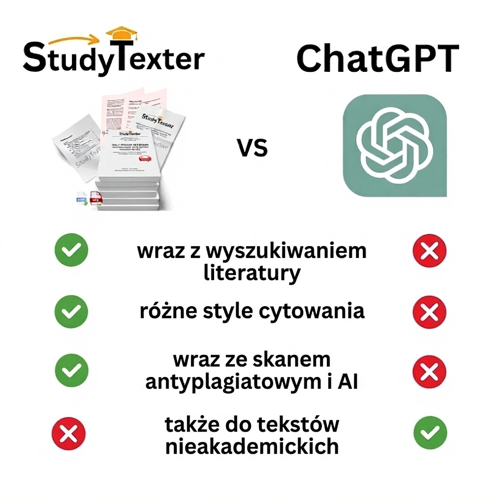 StudyTexter.com Facebook ad: Dzięki naszej AI, prace naukowe mogą wkrótce stać się…