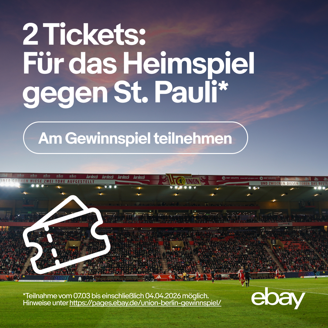 eBay.de Facebook ad: Sichere dir 2 Tickets und entdecke eiserne eBay…