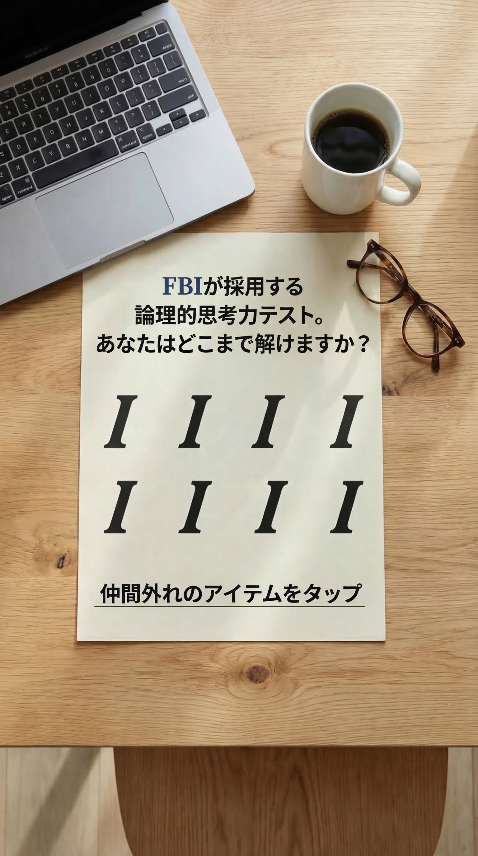 International IQ test Facebook ad
