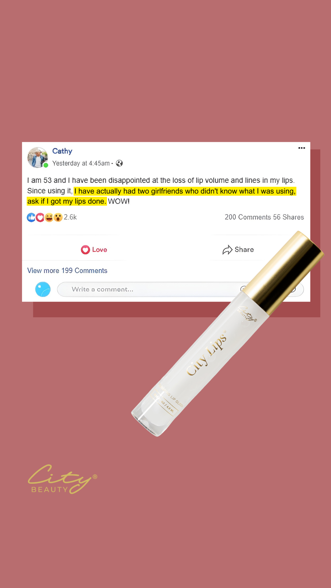 City Beauty Facebook ad