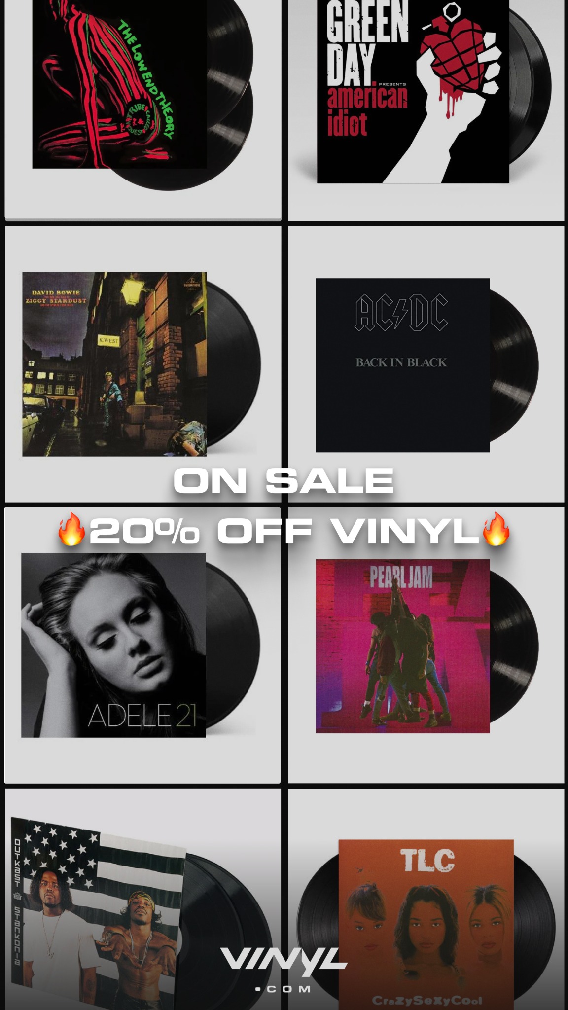 Vinyl.com Facebook ad: Vinyl Records For All Occasions