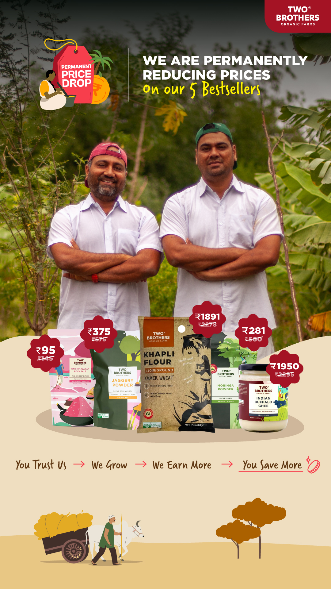 Two Brothers Organic Farms Facebook ad