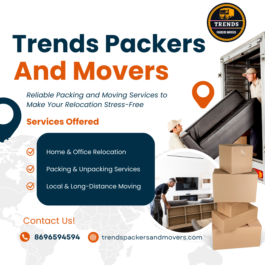 Trends Packers And Movers Facebook ad from Dec 27, 2025