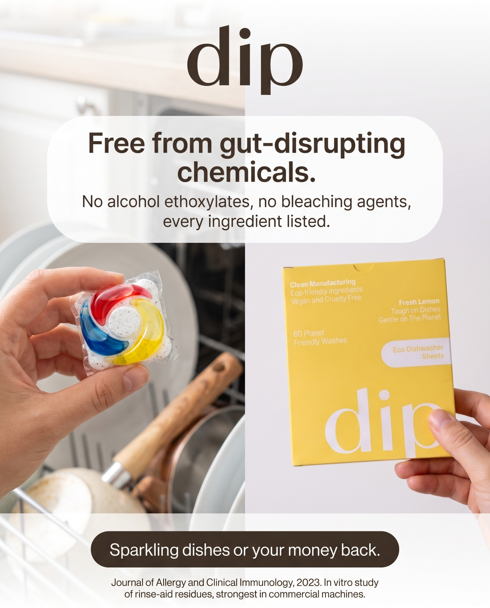 We Are Dip Facebook ad: Do You Know What's In Your Rinse Aid?