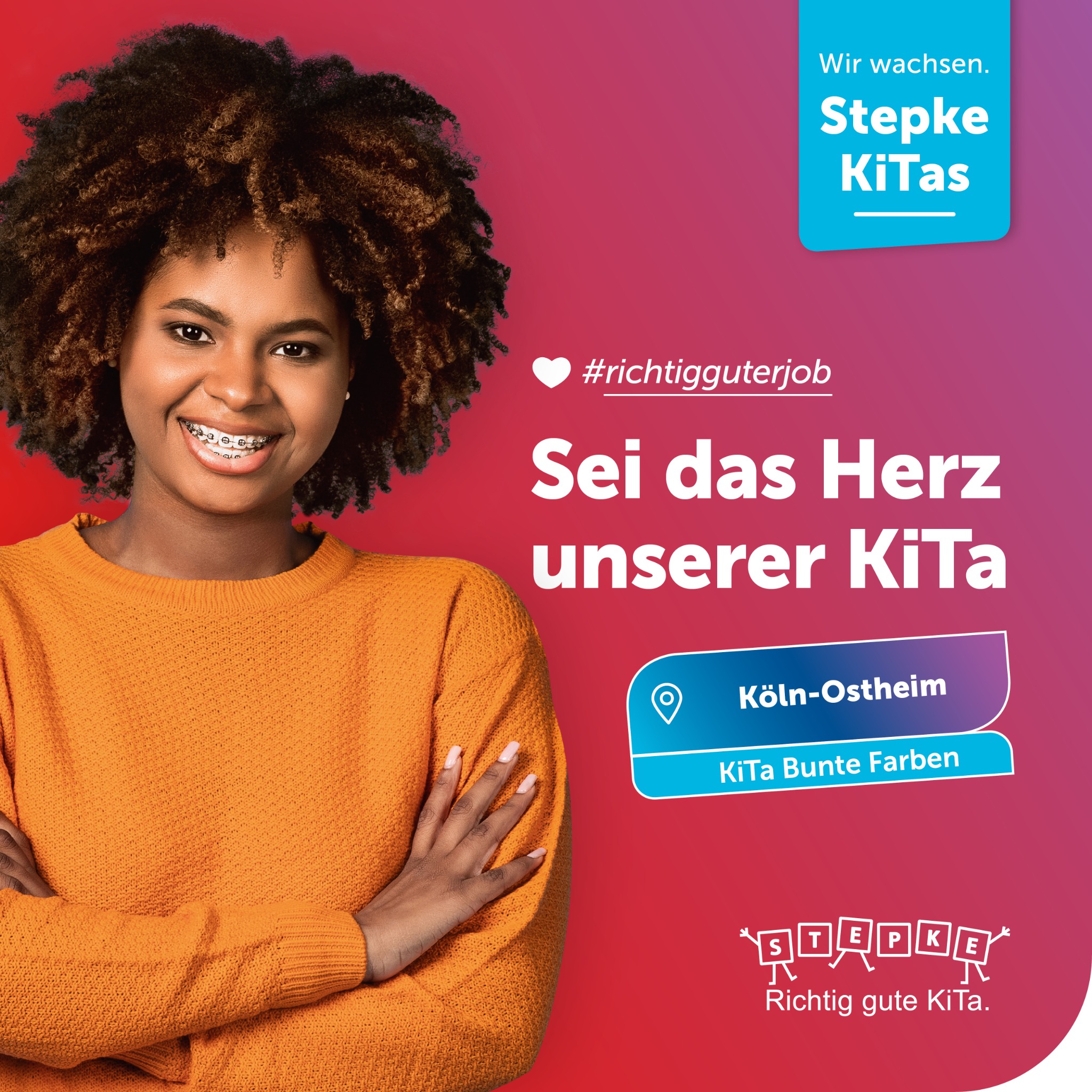Stepke KiTas Facebook ad: Du bist Pädagog*in?