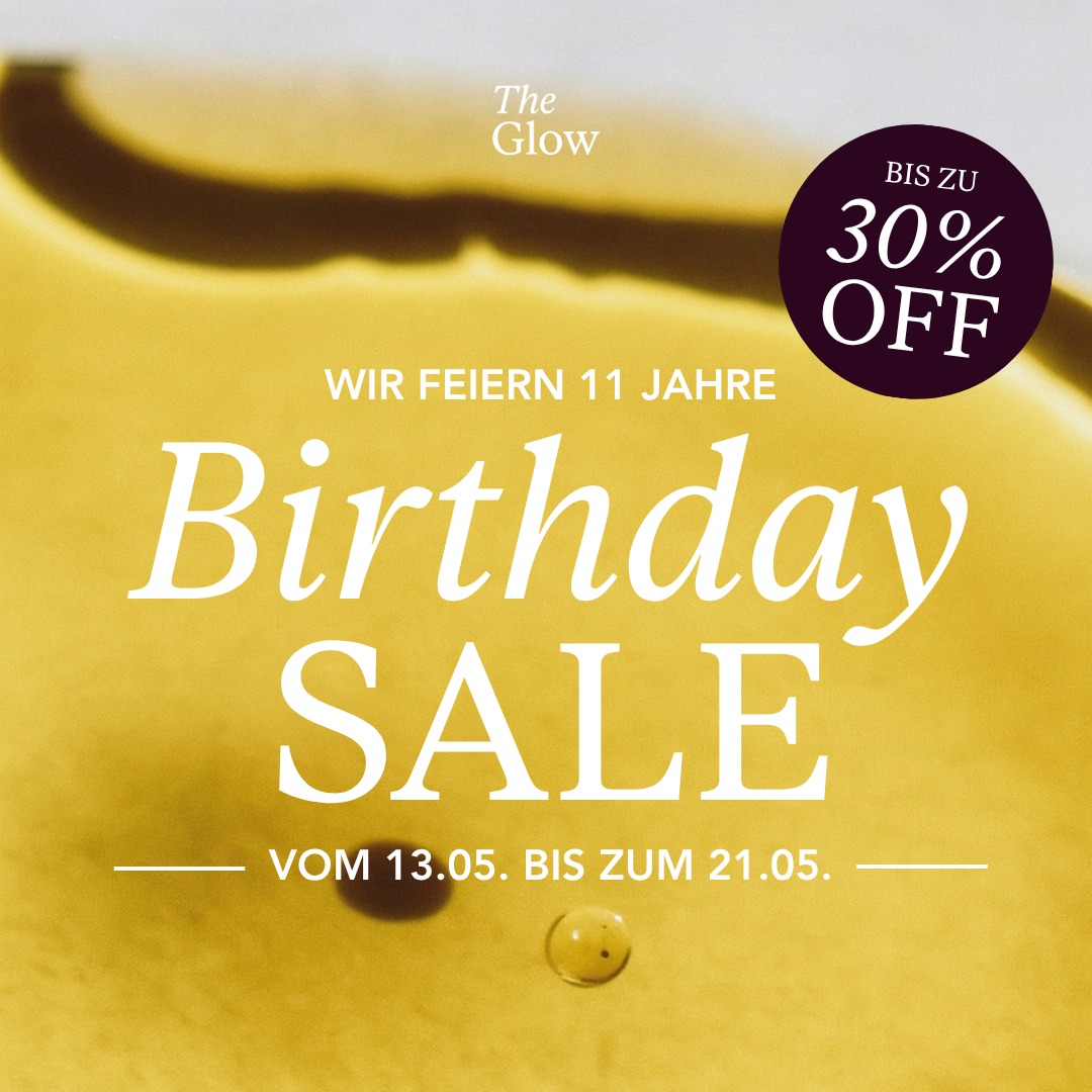 The Glow - Organic Skincare Facebook ad: Bis zu 30% Rabatt!