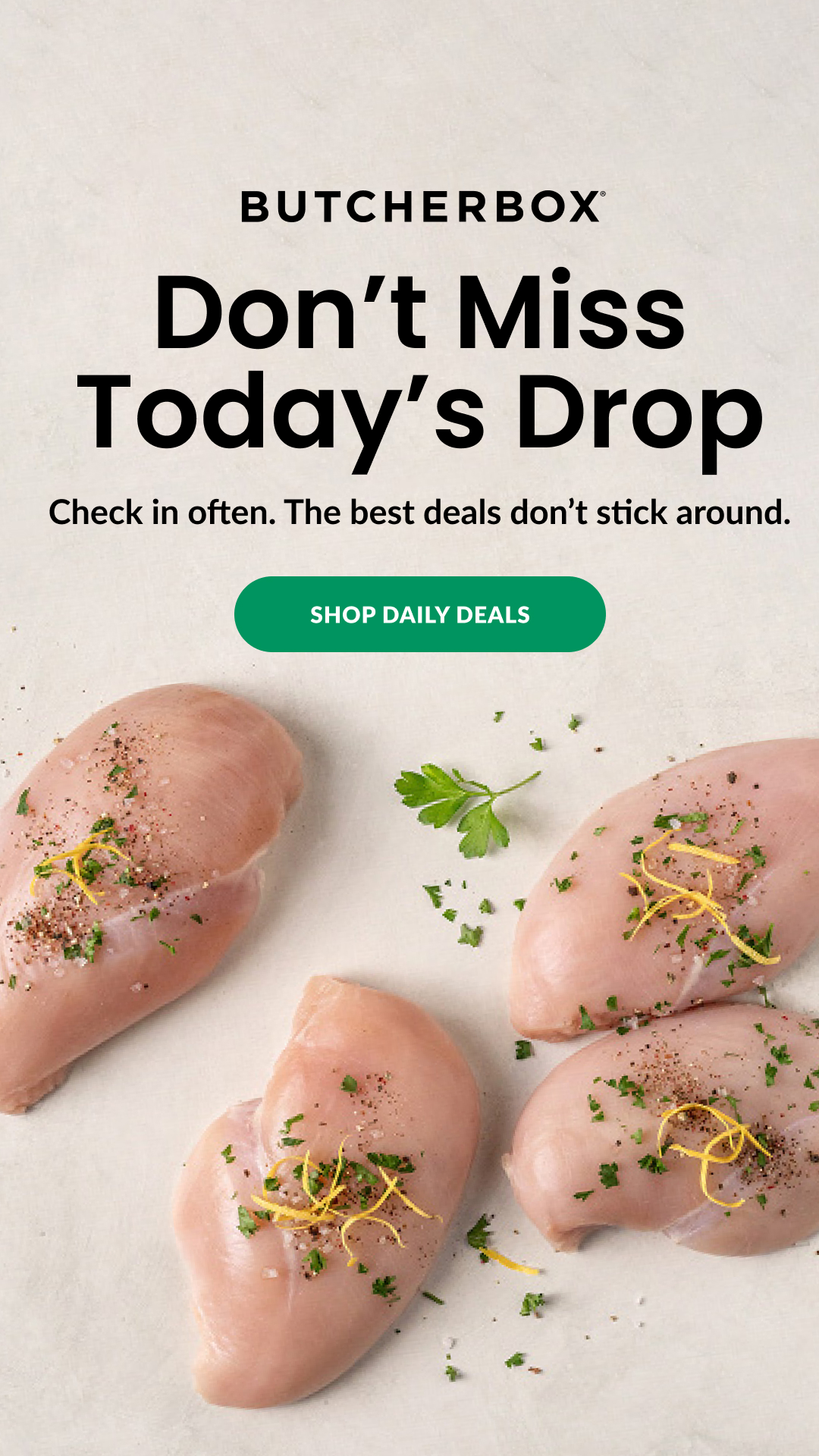 ButcherBox Facebook ad