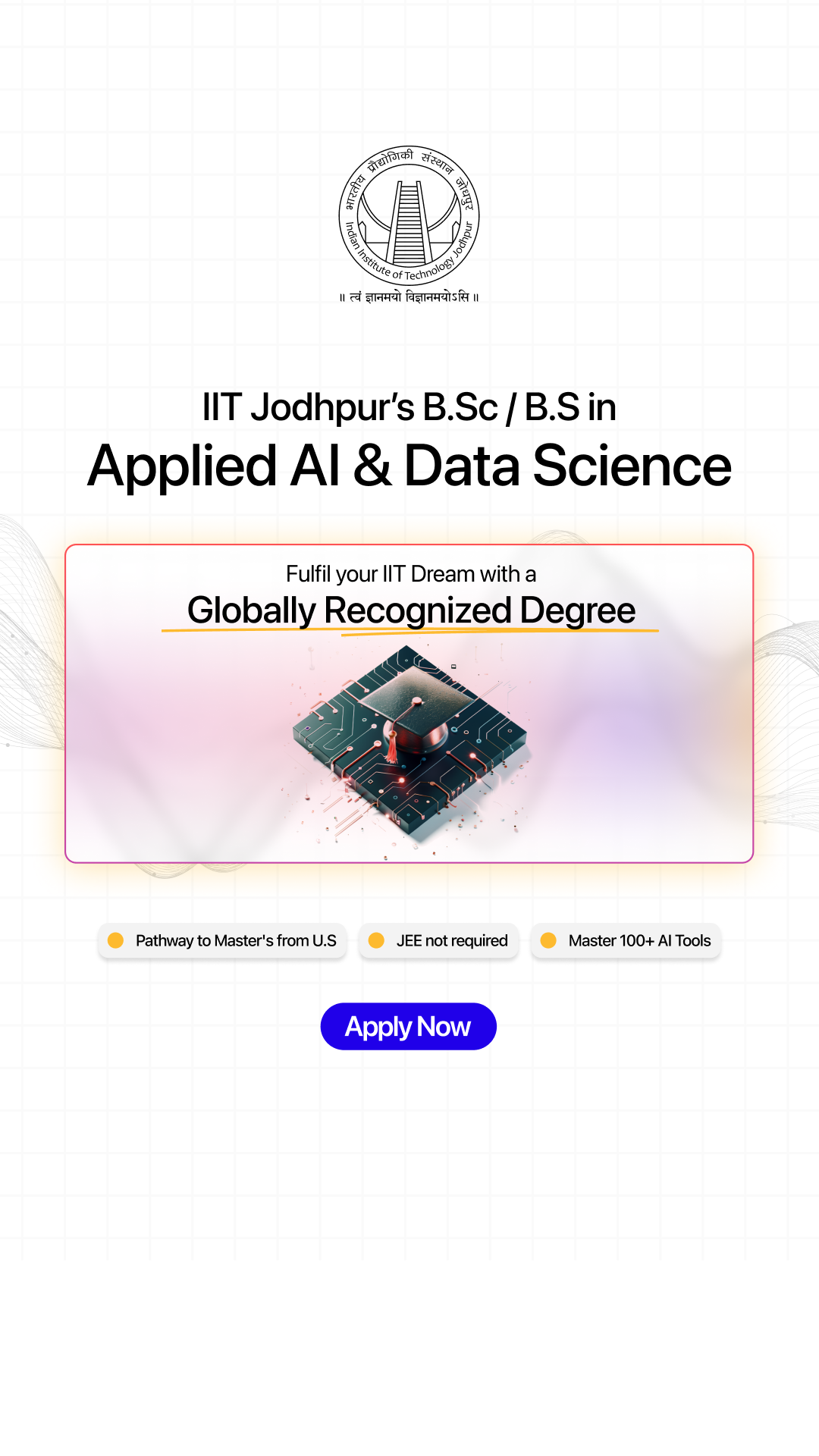 BSc.IITJ Facebook ad from Nov 25, 2025