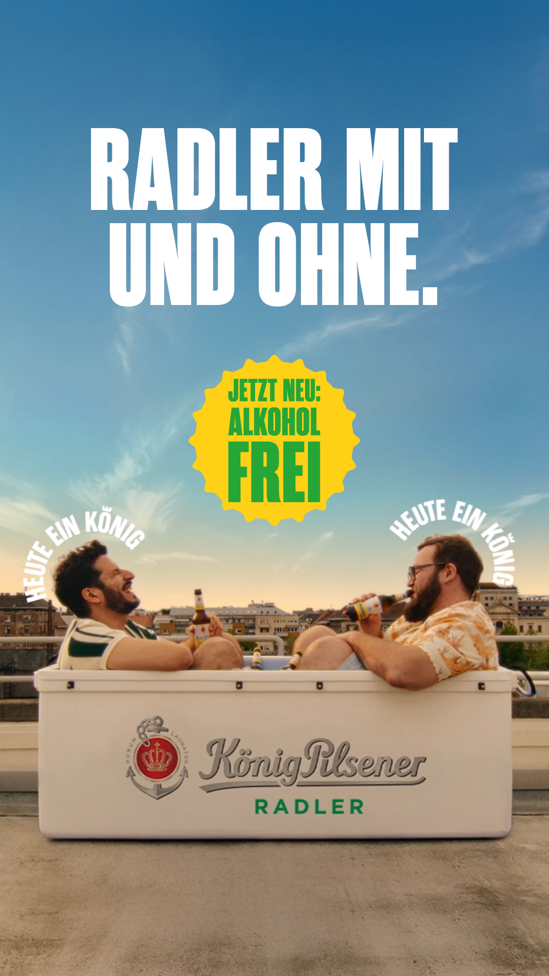 König Pilsener Facebook ad: König Pilsener Radler Alkoholfrei