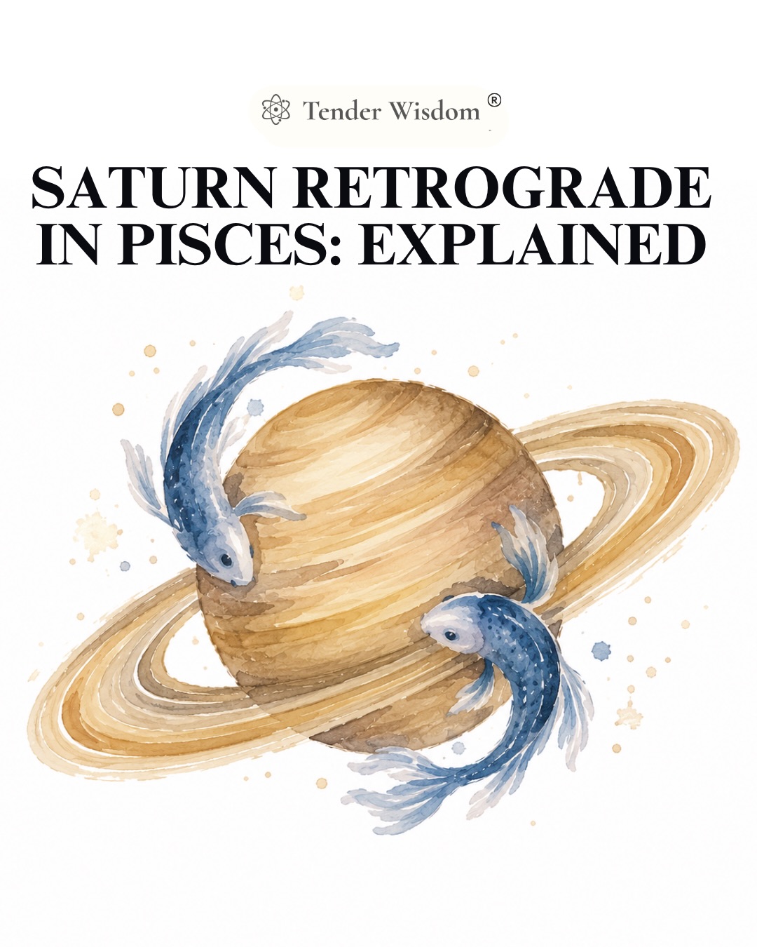 Tender Wisdom Facebook ad: Saturn goes retrograde on the 26th, and if…