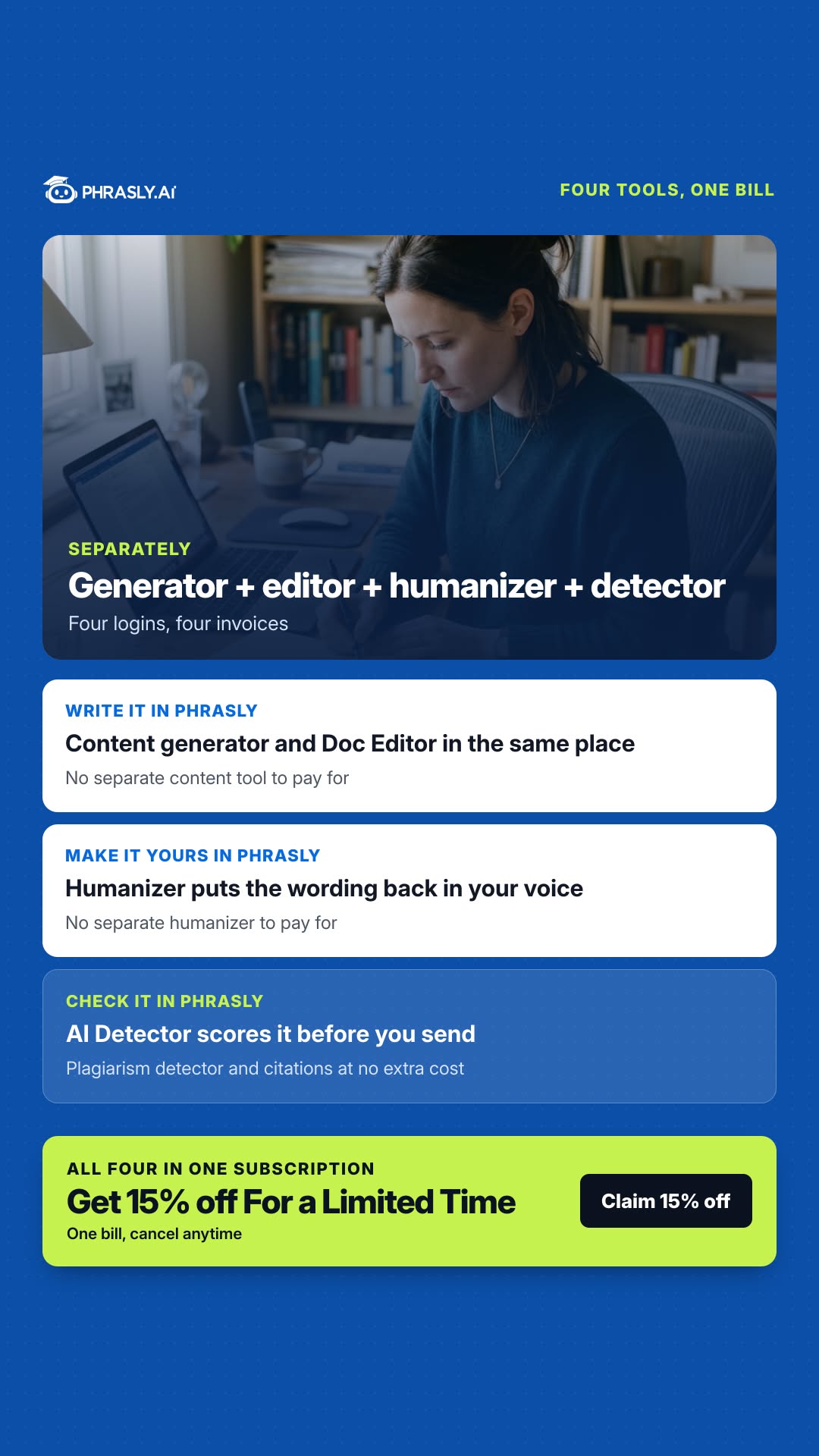 Phrasly.AI Facebook ad
