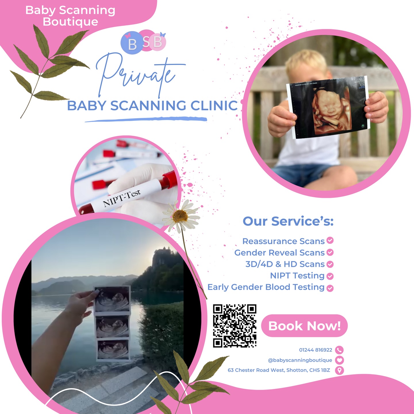Baby Scanning Boutique Facebook ad: Here at Baby Scanning Boutique we aim to…